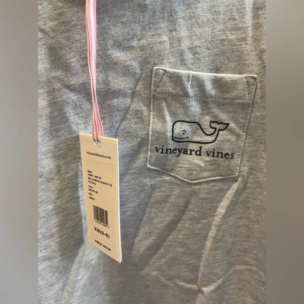 Vineyard Vines size XS long sleeve blue hooded t-shirt
